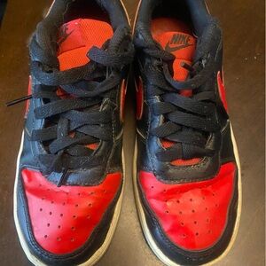 Nike Dunk Lows Red/White Boys size 4.5